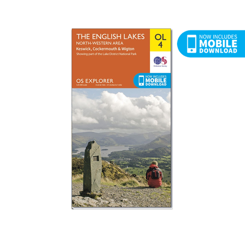 OS Map The Lake District North-West - OL4