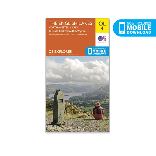 OS Map The Lake District North-West - OL4