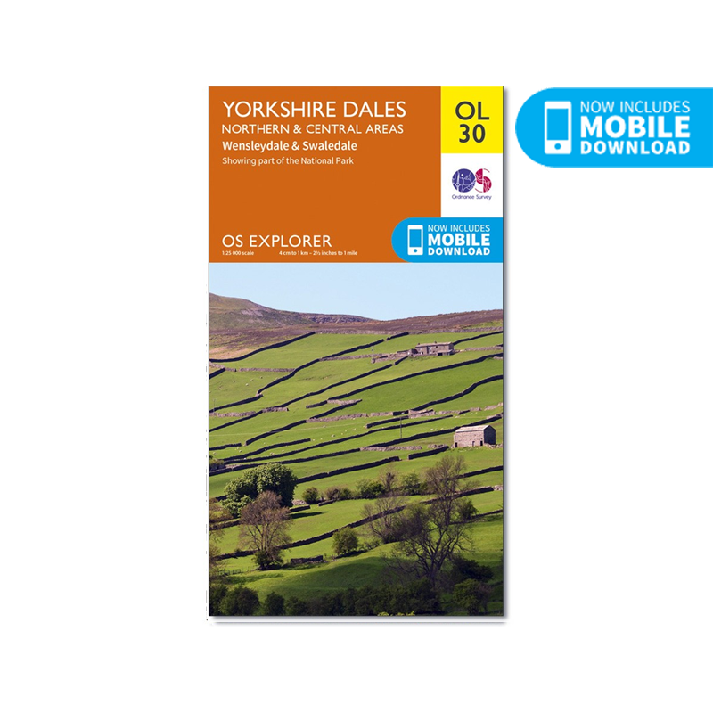 OS Map Yorkshire Dales - OL30