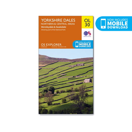 OS Map Yorkshire Dales - OL30